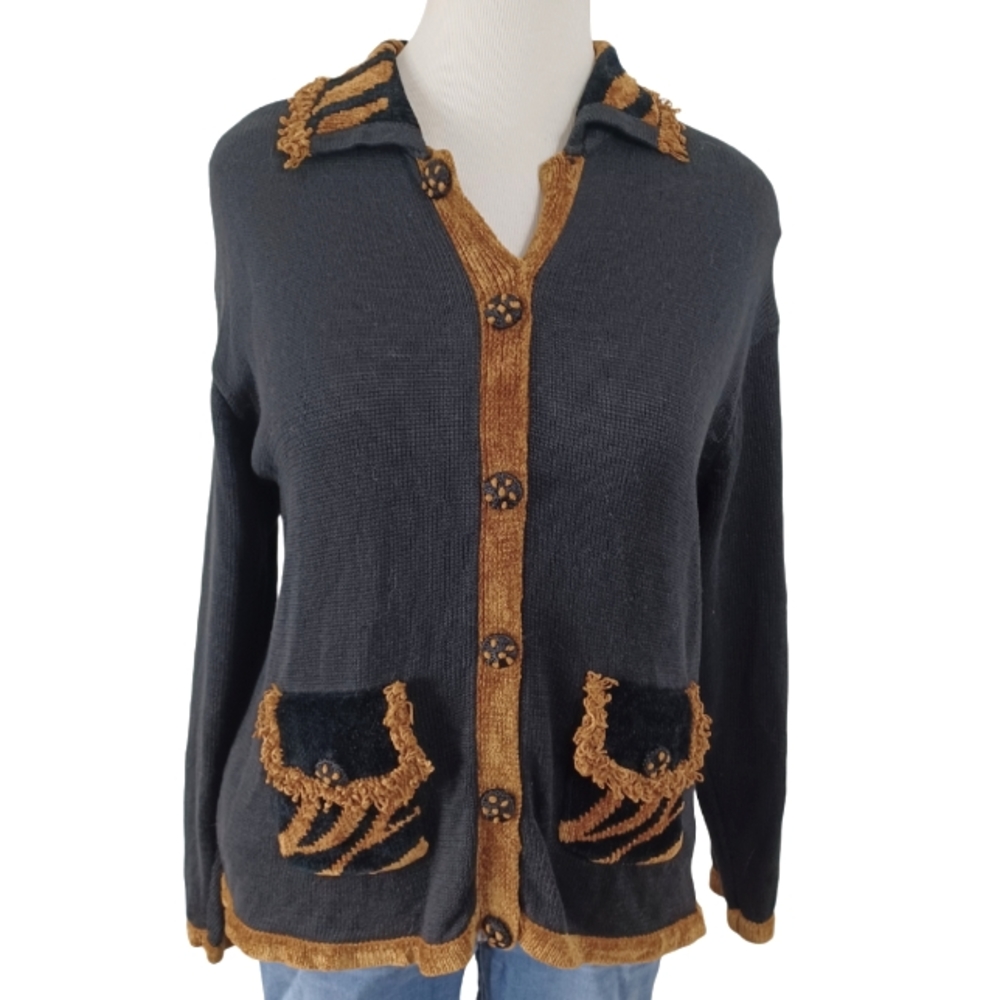VINTAGE VICTORIA HARBOR CARDIGAN SIZE M